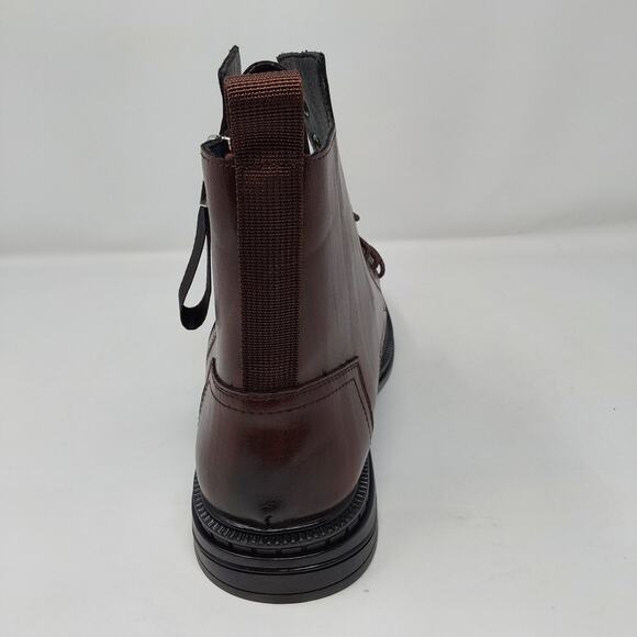 Mens Brown Boots Side Zip Lace Up Ankle Boots EU 46 US 12 main image 11